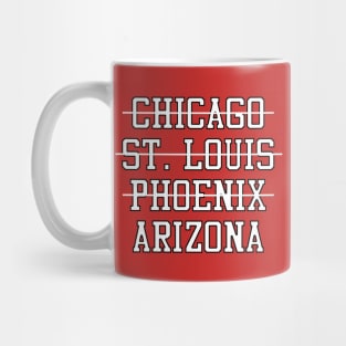 Chicago St. Louis Phoenix Arizona Football Mug